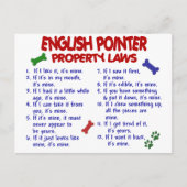 ENGELSE POINTER Property Laws 2 Briefkaart (Voorkant)