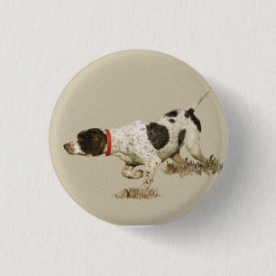 Engelse pointer ronde button 3,2 cm