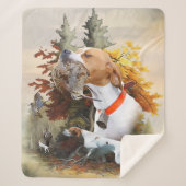 Engelse pointer sherpa deken (Voorkant)