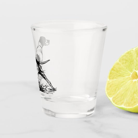 Engelse pointer shot glas (Rechts)