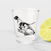 Engelse pointer shot glas (Voorkant)