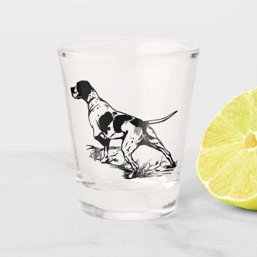 Engelse pointer shot glas (Voorkant)