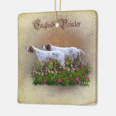 Engelse Pointer Tapijt Poster Triptiek Acryl P Keramisch Ornament (Links)