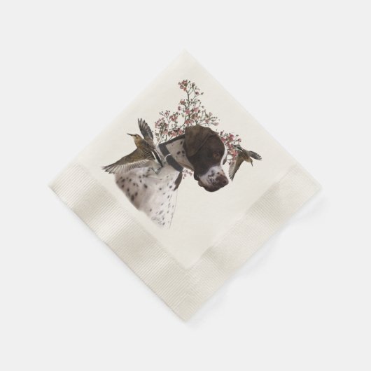 Engelse pointer, vogeljacht servet (Hoek)