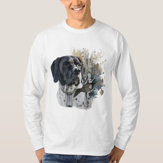 Engelse pointer, vogeljacht t-shirt (Voorkant)