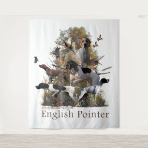 Engelse pointer wandkleed
