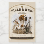 Engelse Pointer Wijn Etiket (Enkel label)