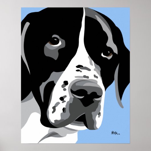 Engelse Pointerhond Poster (Voorkant)