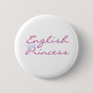 Engelse prinses ronde button 5,7 cm