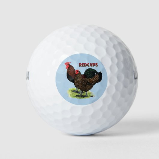 Engelse redcaps golfballen (Voorkant)