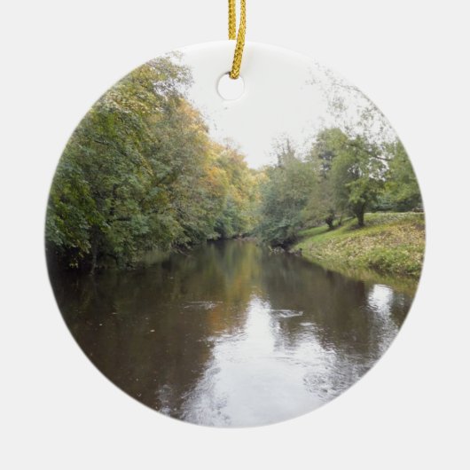 Engelse rivier keramisch ornament (Voorkant)