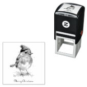 Engelse Robin Kerstmail Styling Zelfinktende Stempel (In situ)