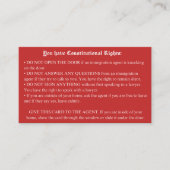 Engelse Rode Kaart - Immigration Rights Kaart Visitekaartje (Voorkant)