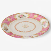 Engelse Roos Garden Party High Tea Uitnodiging Papieren Bordje (Gekanteld)