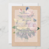 Engelse Roos Garden Wedding Invitation Kaart (Voorkant)