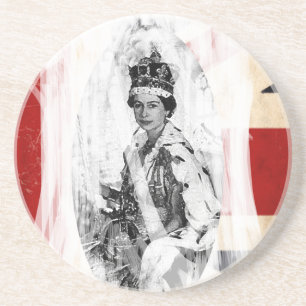 Engelse royalty punk/grunge zandsteen onderzetter