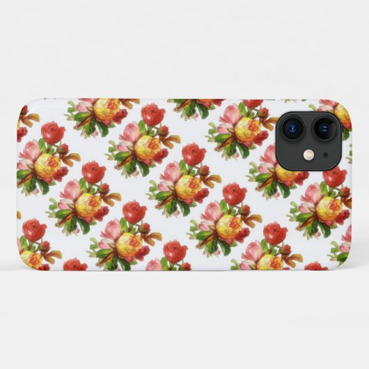 Engelse Rozen Case-Mate iPhone Case (Achterkant (horizontaal))