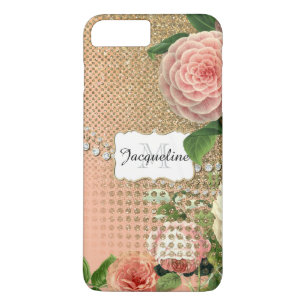  Engelse Rozen Glam Old Hollywood Regency iPhone 8 Plus / 7 Plus Hoesje