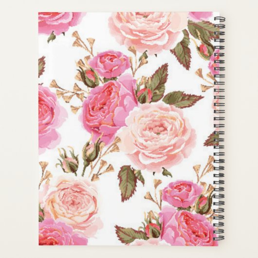 Engelse Rozen Planner (Achterkant)
