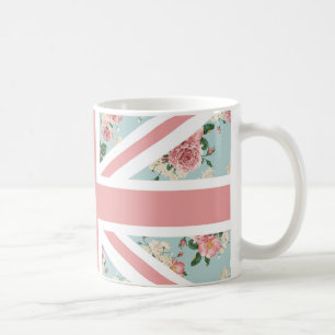 Engelse Rozen Union Jack Flag Koffiemok