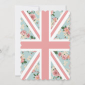 Engelse Rozen Union Jack Floral Pattern Kaart (Voorkant)
