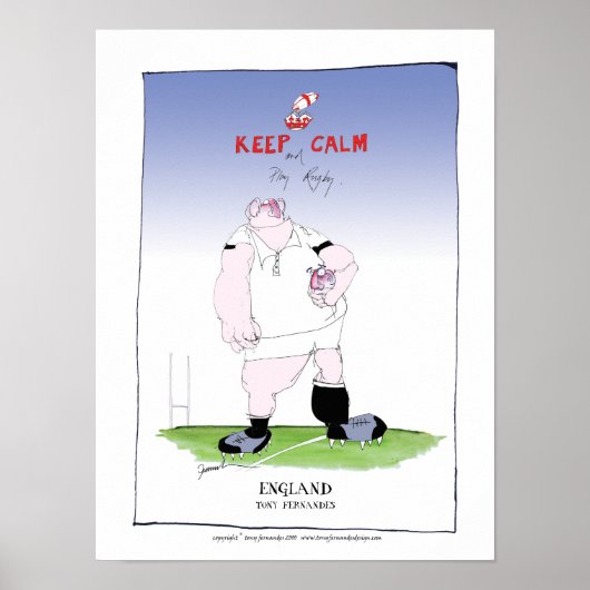 engelse rugbyspeler , tony fernandes poster (Voorkant)