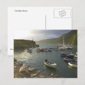 Engelse scènes, Clovelly harbor Devon, Briefkaart (Voorkant / Achterkant)