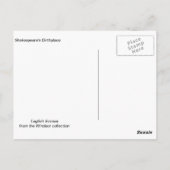 Engelse scènes, Shakespeare's geboorteplaats Briefkaart (Achterkant)