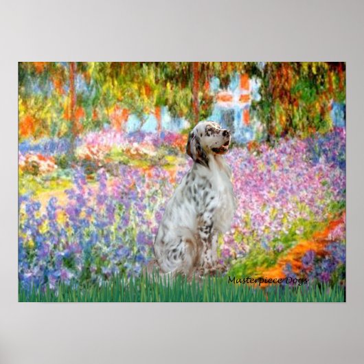 Engelse Setter 1 - Tuin Poster (Voorkant)