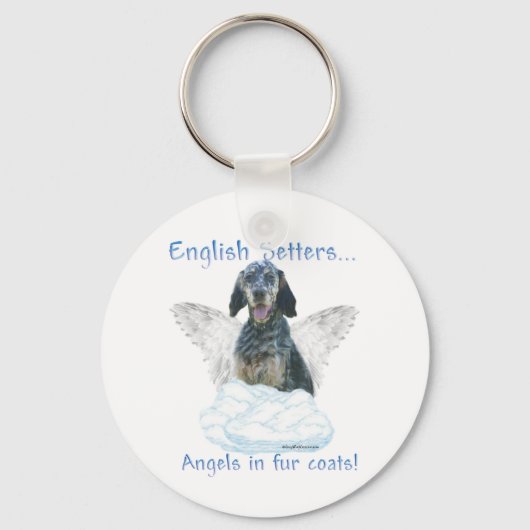 Engelse Setter Angel Sleutelhanger (Voorkant)