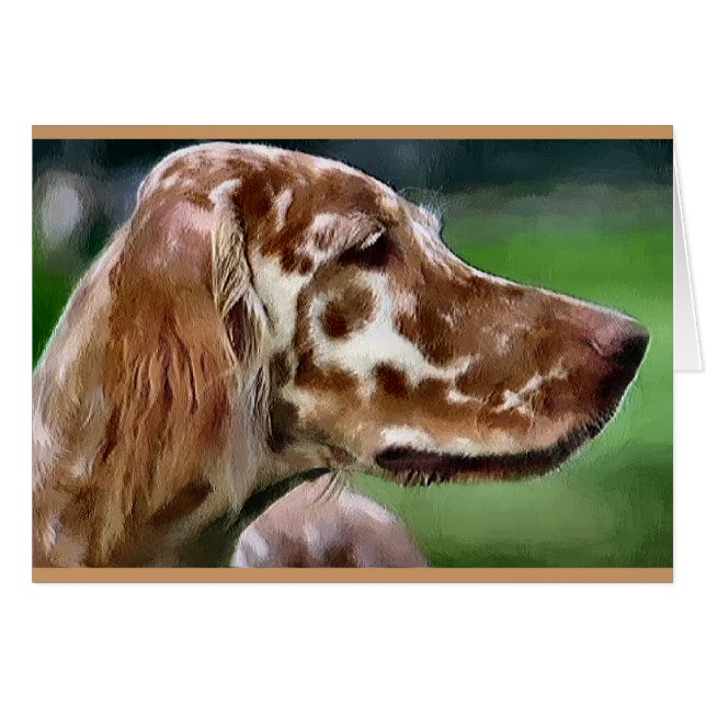 Engelse setter Art-cadeaus (Voorkant Horizontaal)