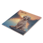 Engelse Setter bij Lake Tegeltje (Zijkant)