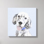 Engelse Setter Blue Belton schilder Dog Art Canvas Afdruk (Voorkant)