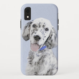 Engelse Setter Blue Belton schilder Dog Art iPhone XR Hoesje