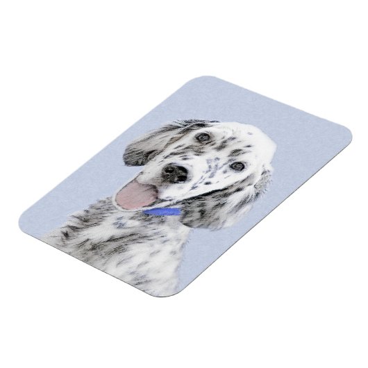 Engelse Setter Blue Belton schilder Dog Art Magneet (Linkerzijde)