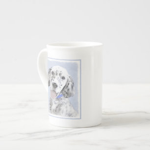 Engelse Setter Blue Belton schilder Dog Art Porselein Kop
