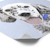 Engelse Setter Blue Belton schilder Dog Art Poster (Hoek)