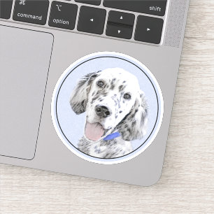 Engelse Setter Blue Belton schilder Dog Art Sticker