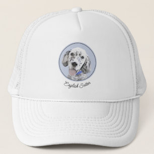 Engelse Setter Blue Belton schilder Dog Art Trucker Pet