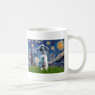 Engelse Setter (BW) - Starry Night Koffiemok