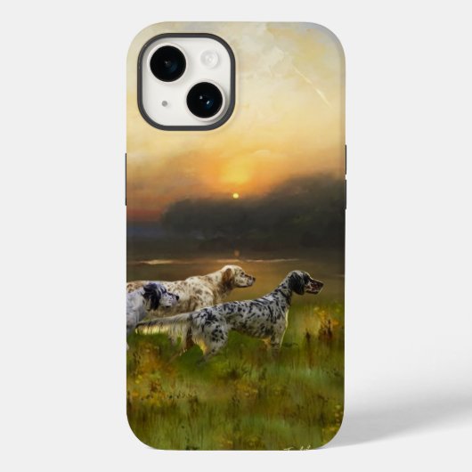 Engelse Setter Case-Mate iPhone Case (Achterkant)