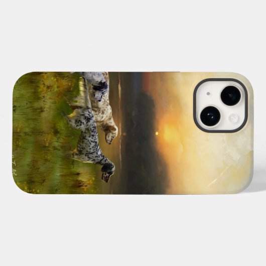 Engelse Setter Case-Mate iPhone Case (Achterkant (horizontaal))