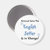 Engelse Setter Charge - Magnet Magneet (Voorkant / Achterkant)