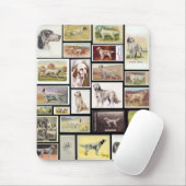 Engelse Setter Cigarette Cards Mousepad Muismat (Met muis)