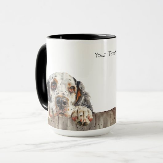 Engelse Setter Dog Mok (Voorkant links)