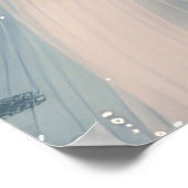 Engelse Setter Dog Riding Motorcycle Kerstmis Poster (Hoek)