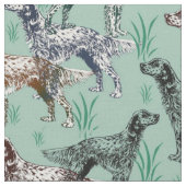 Engelse Setter fabric Stof (Close Up)