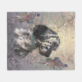 Engelse Setter Fleece Deken (Voorkant (Horizontaal))