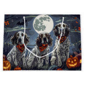 Engelse Setter Halloween Spooky Groot Cadeauzakje (Voorkant)