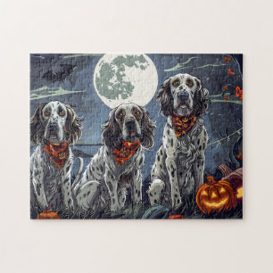 Engelse Setter Halloween Spooky Legpuzzel